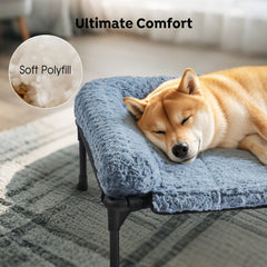 Veehoo rose velvet bolster highlights neck support and cozy lounging.