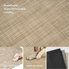 Veehoo Teslin mesh promotes airflow, keeping pets cooler and drier.