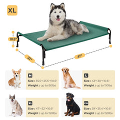 Veehoo Textilene mesh cooling surface promoting airflow for hot days.