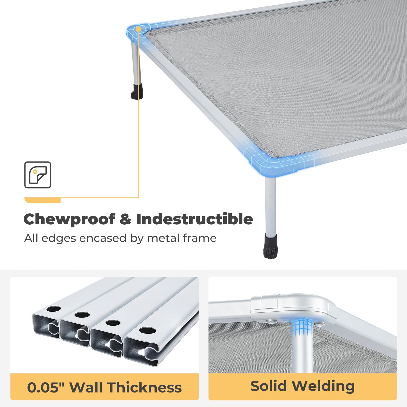 Veehoo washable Textilene fabric is easy to clean after outdoor use