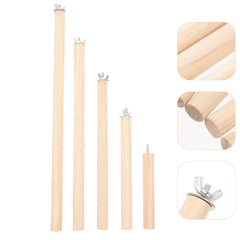 Veemoon bird perch wood stand 20cm supports rest and exercise for mid-size parrots.