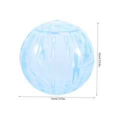 Veemoon hamster ball 10cm front view showing clear shell for visibility