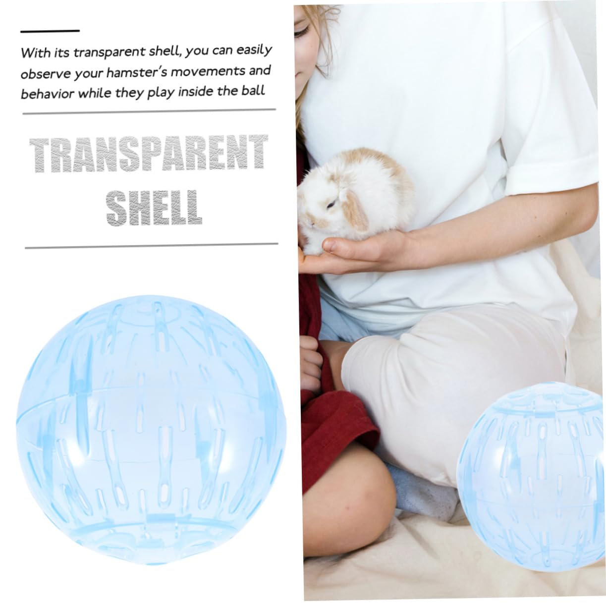 Veemoon hamster ball supports small pets' daily exercise