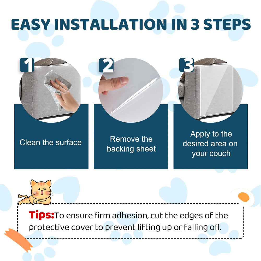 Vefhby transparent mat blends with decor while protecting surfaces