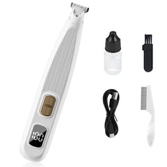 Vehequny dog paw trimmer with LED display shows real-time status.