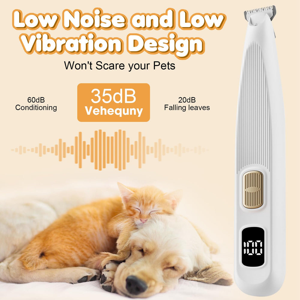 Vehequny dog paw trimmer's LED front light aids precise trimming.