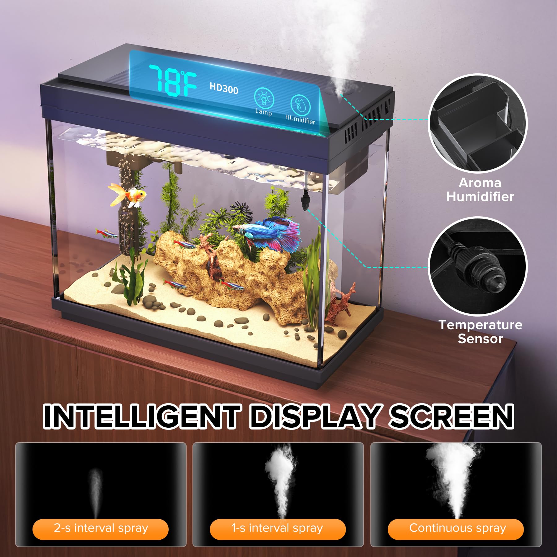 Vehipa fish tank oxygenation outlet ensuring healthy water flow