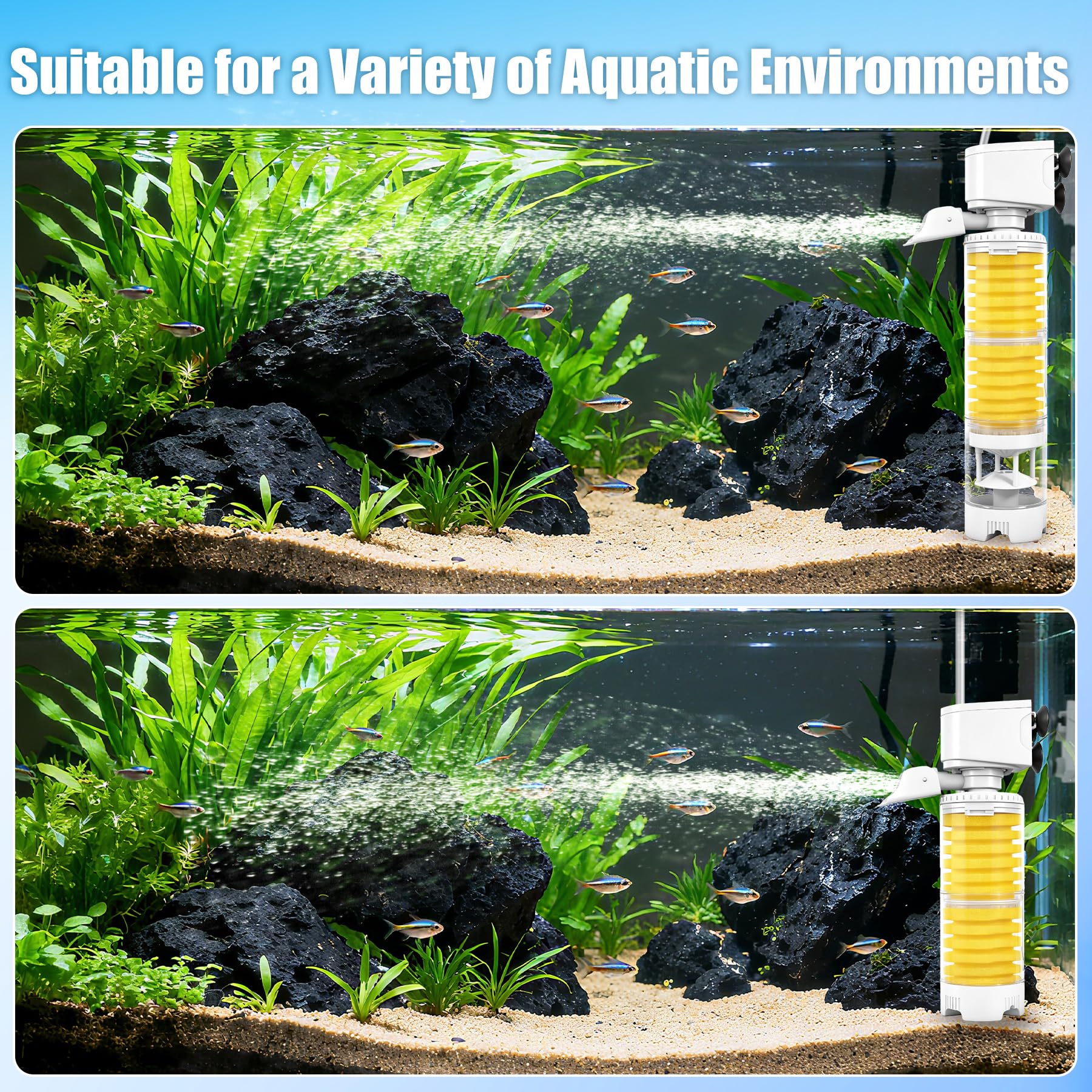 Vehipa wave-maker function showcases water circulation and natural movement