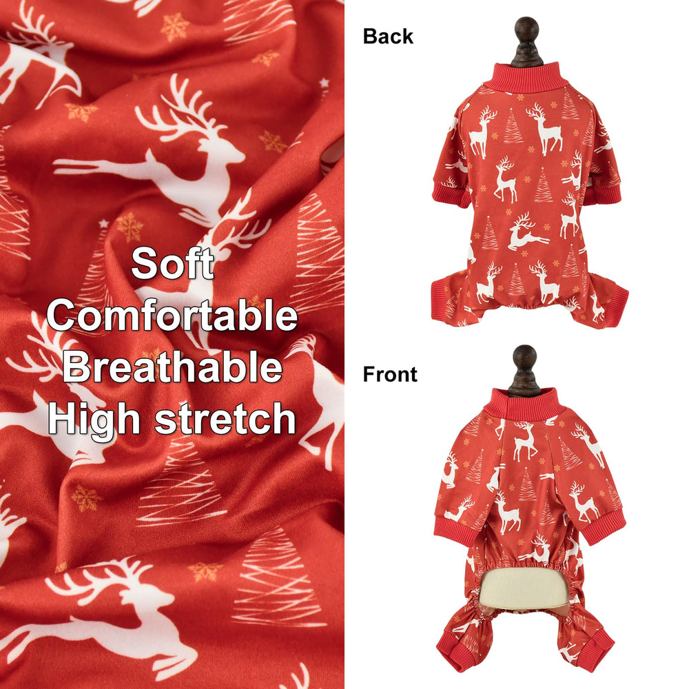 Vehomy 2-pack Christmas PJs show dual patterns for cute holiday moments.