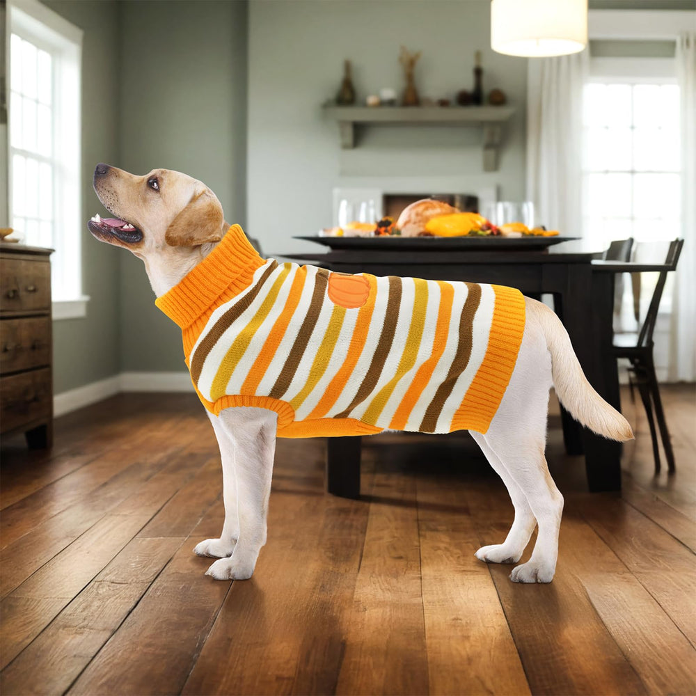 Vehomy dog turtleneck ribbed-cuffs design provides wind protection and easy wearability.