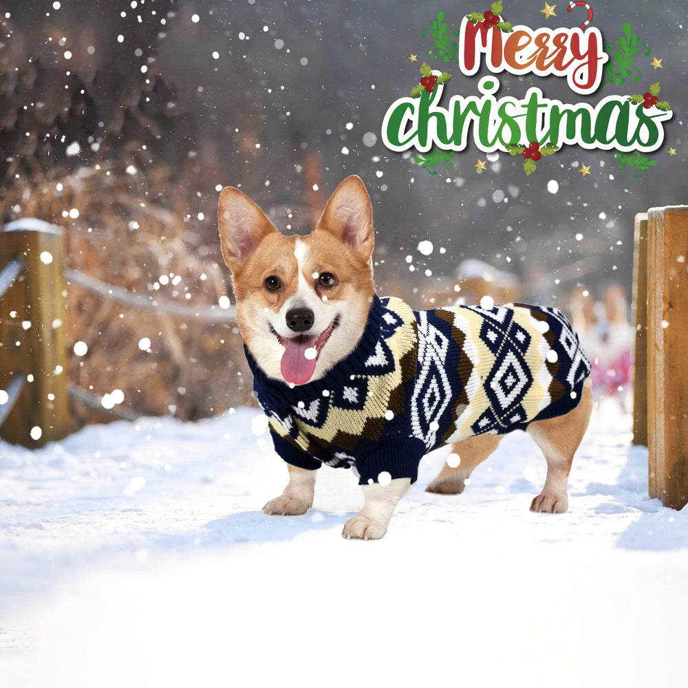 Vehomy easy-wear pet sweater with leg straps prevents wiggle-out during dressing