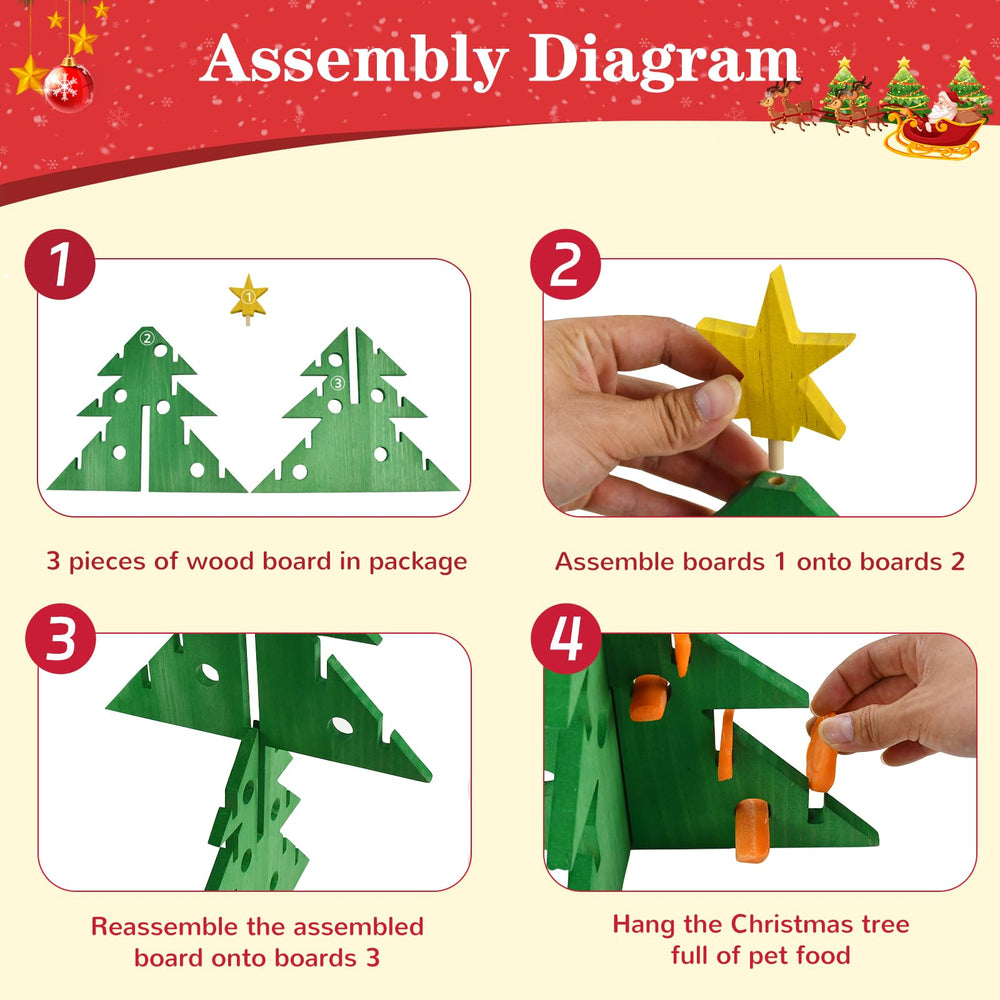Vehomy vegetable insertion holes in action encouraging foraging behavior.