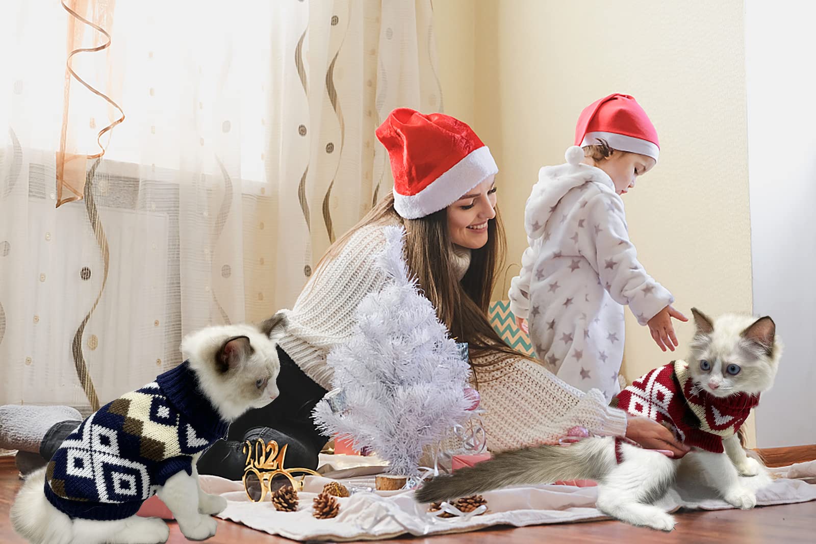 Vehomy lightweight knit sweater ideal for daily wear and holiday photo sessions