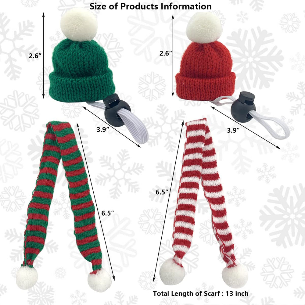 Vehomy woolen hat green for small pets, adds colorful charm during Christmas celebrations.