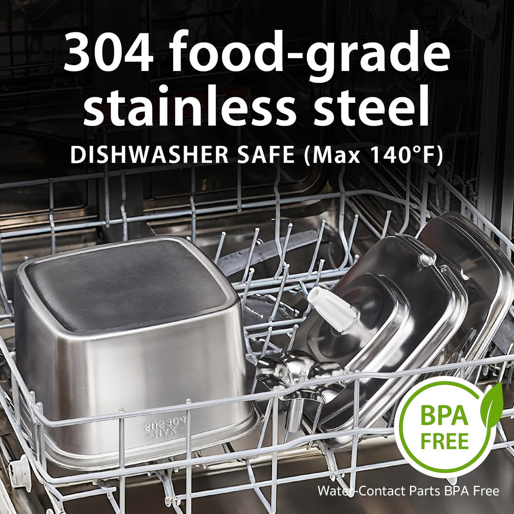 Veken 108oz capacity reservoir reduces refills during busy days.