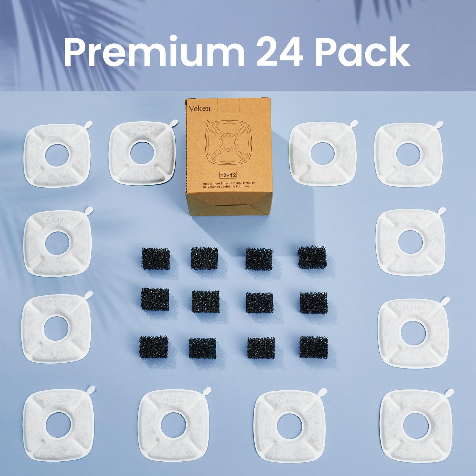 Veken compatible setup for 50oz to 108oz fountains shown.