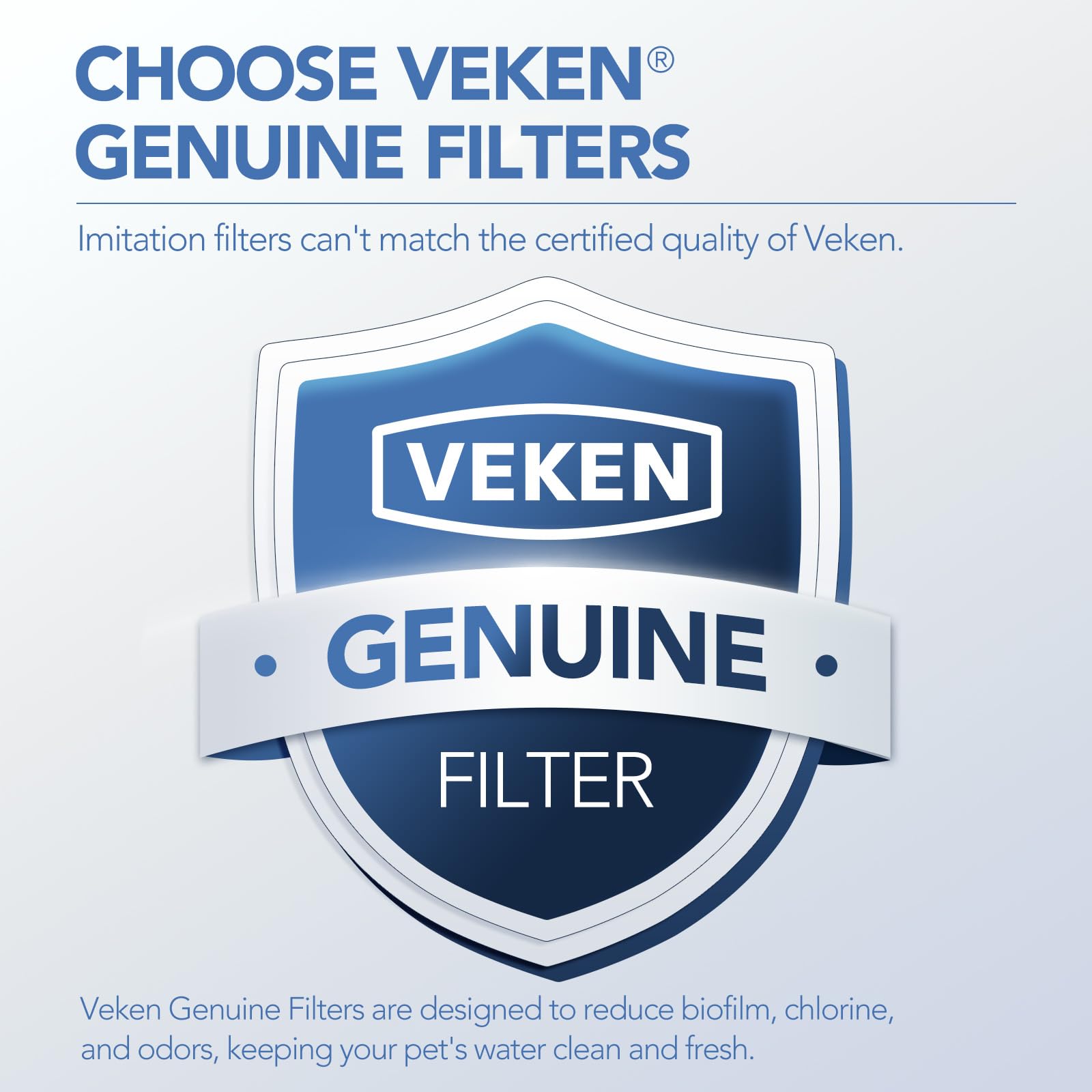 Veken filtro fuente 84oz: agua fresca para mascotas.