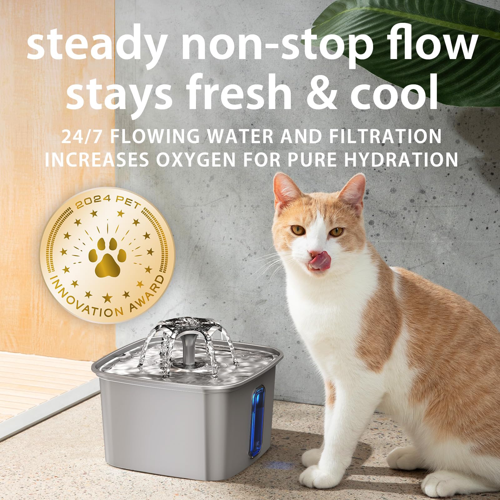 Veken leak-proof-structure protects floors from spills during daily use.