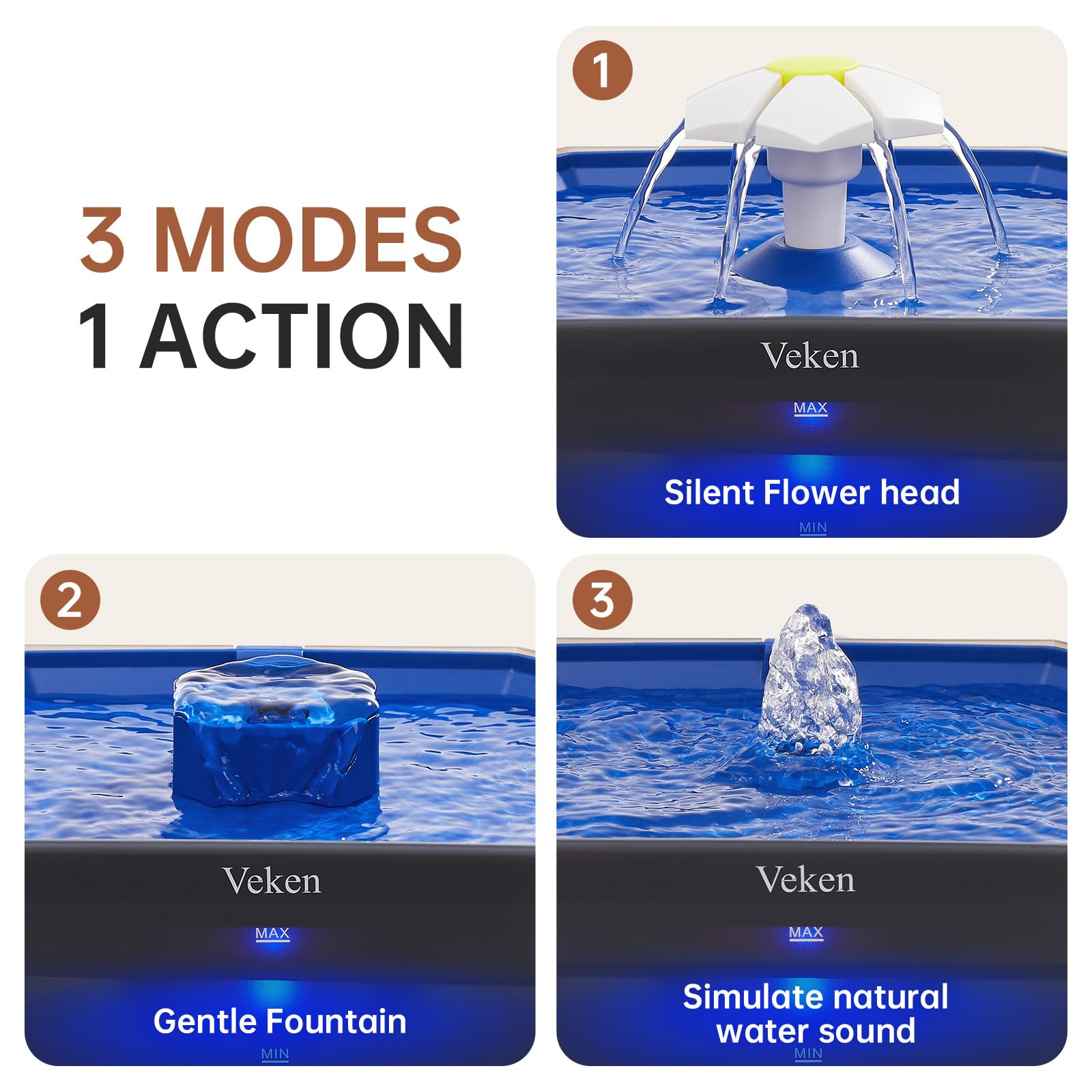 Veken multi-stage filtration with activated carbon and silver compounds improves water quality