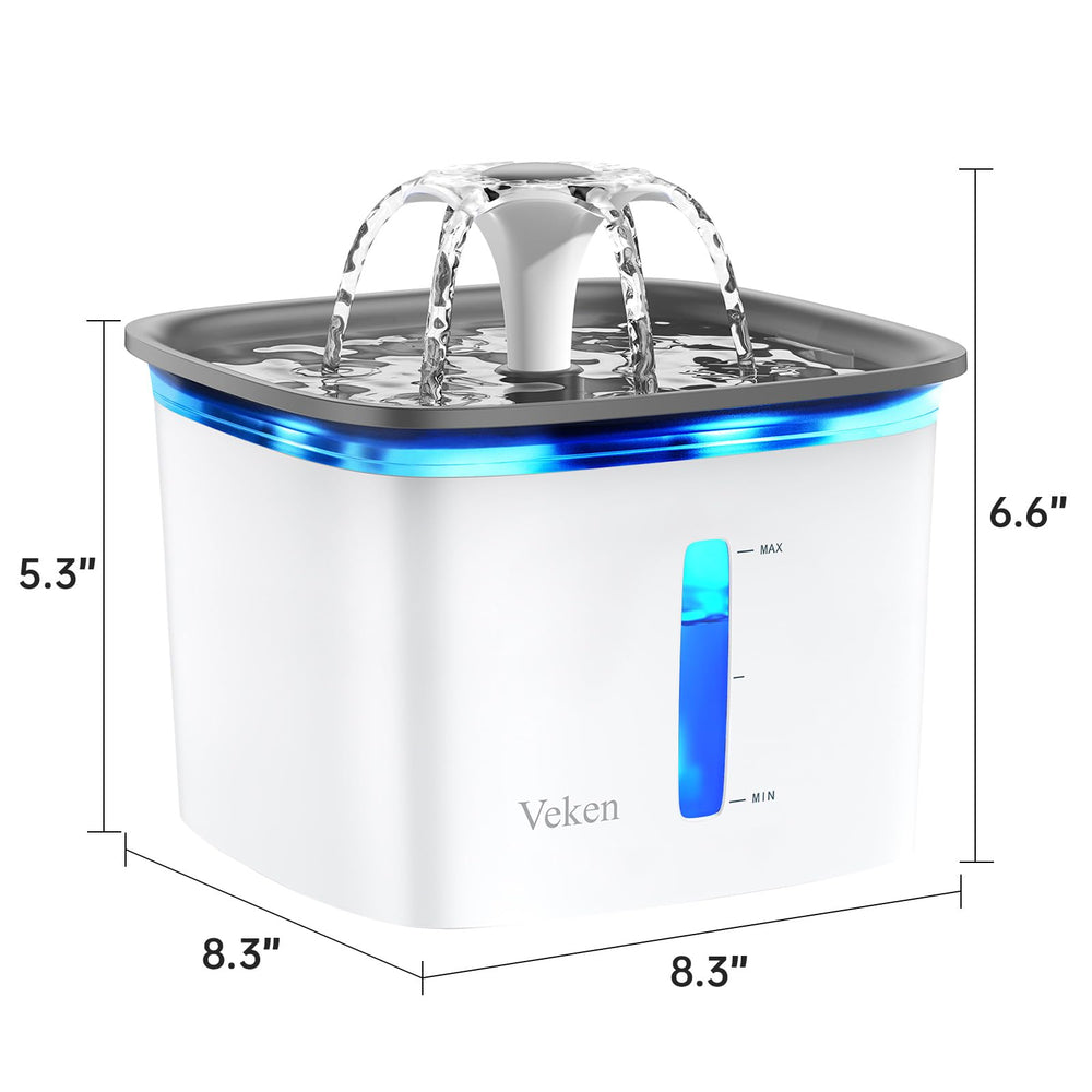 Veken automatic fountain suitable for households with multiple pets.