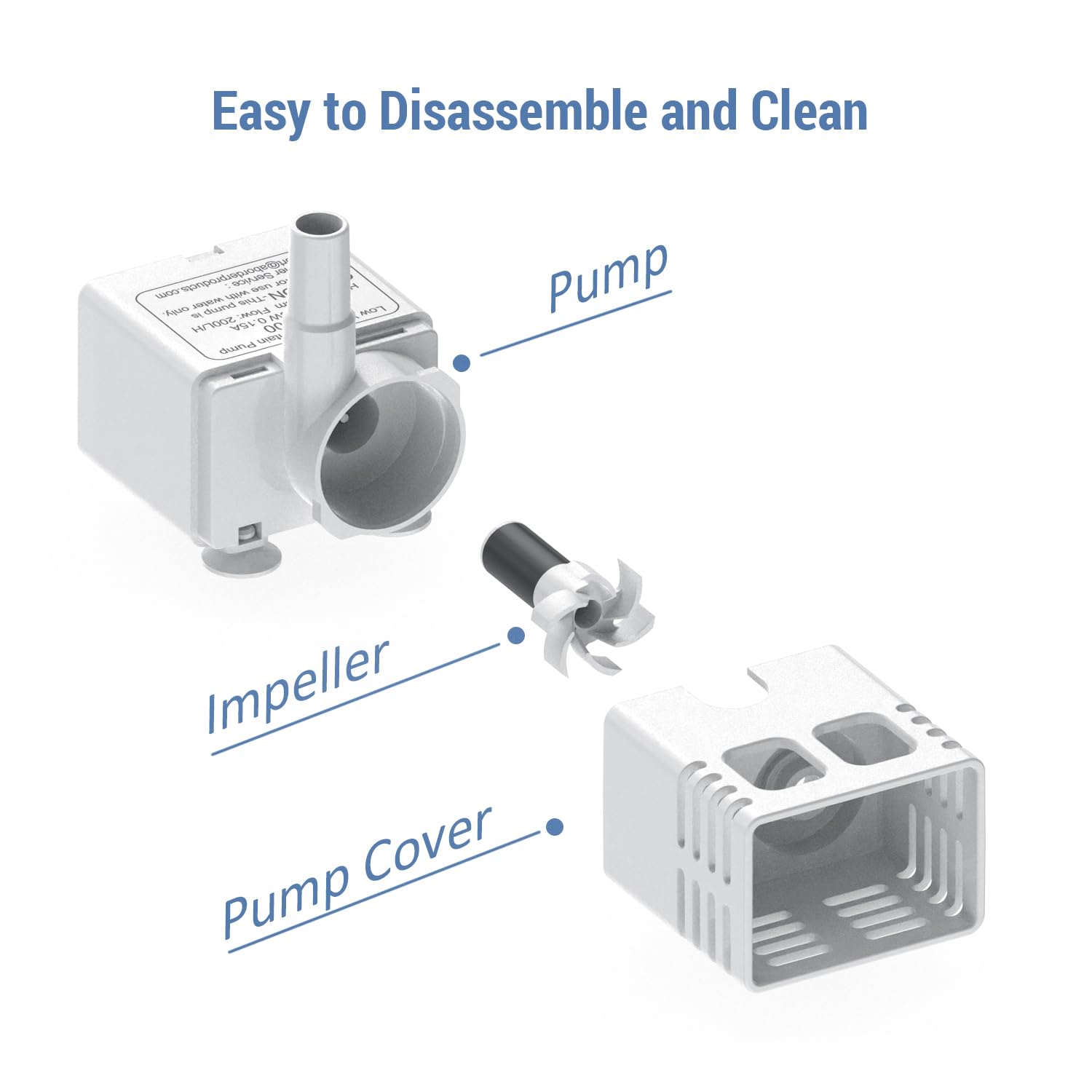 Veken pump USB power connection for convenient, cords-free use.