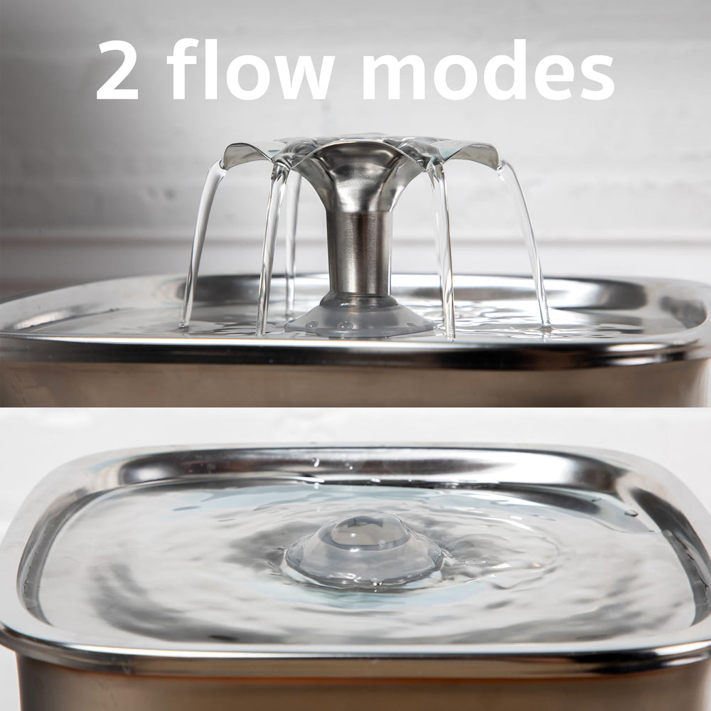 Veken silicone mat under fountain helps protect surfaces from spills.
