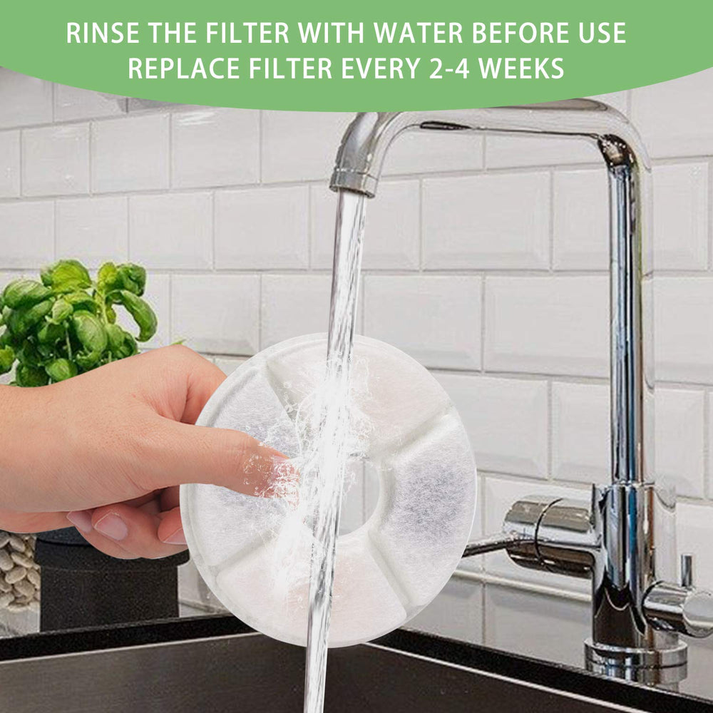 Vekonn 2-4L stainless steel top fountain—compatible filter insertion.