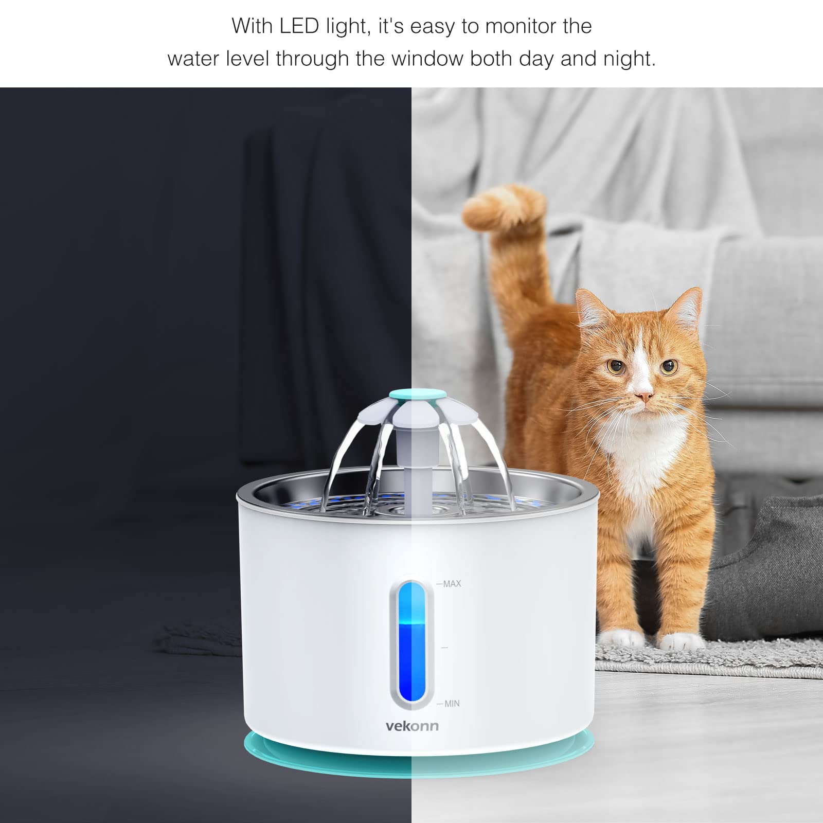 Vekonn 360-degree streams aerate water for fresher drinking