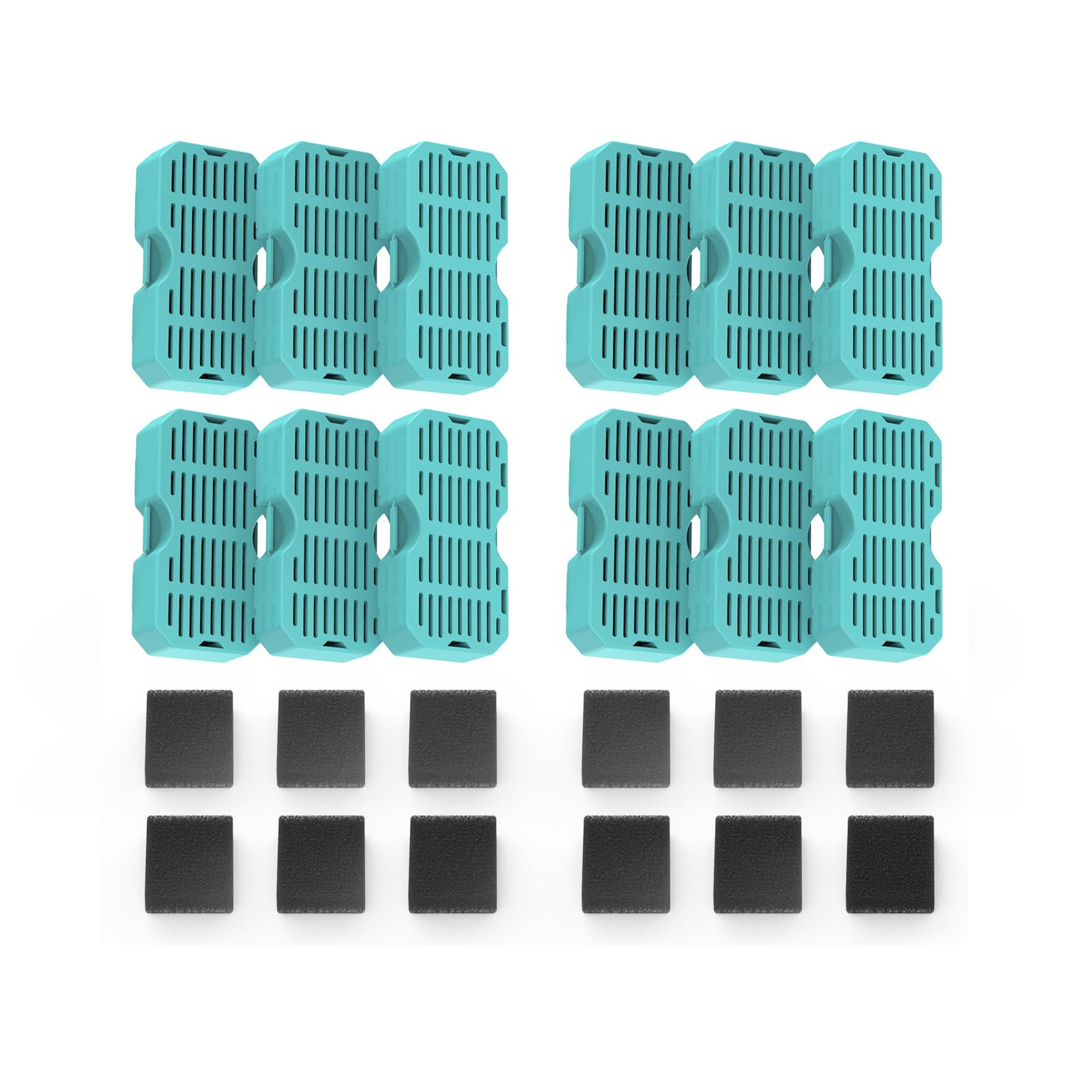 Vekonn cat fountain PS06 filter pack with carbon and sponge improves water quality
