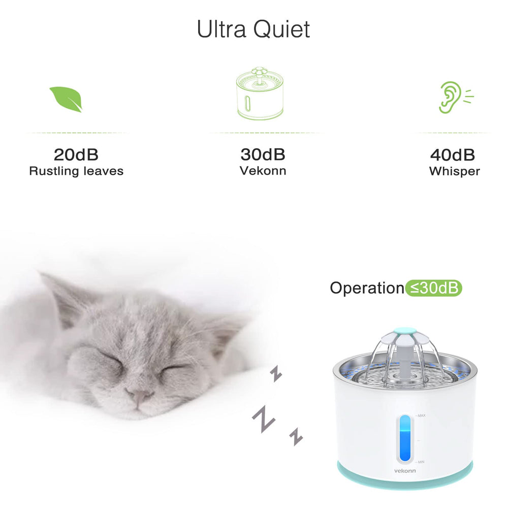Vekonn replaceable charcoal filter keeps water clean