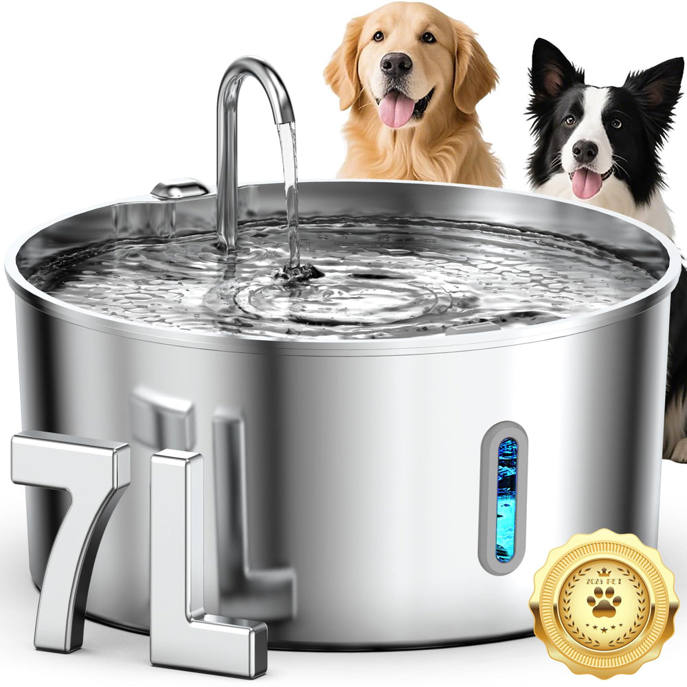 Vekonn dog water fountain stainless steel body ensures durable hydration.