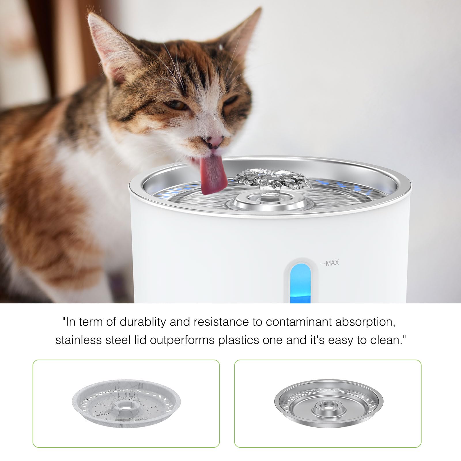 Vekonn LED light aids night-time visibility of the fountain