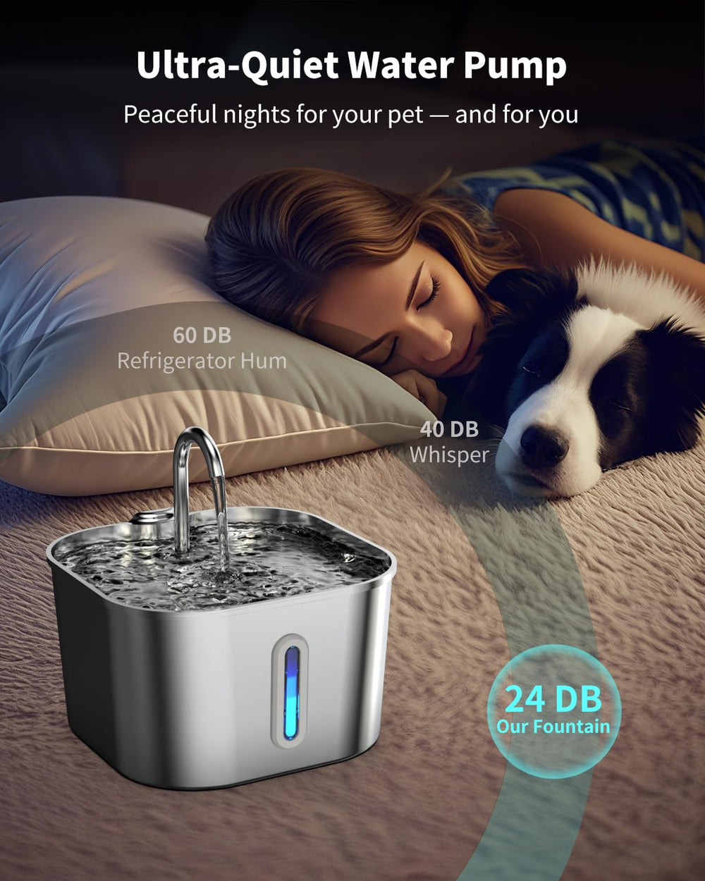 Vekonn multi-layer filtration removes debris and odors for clean water.