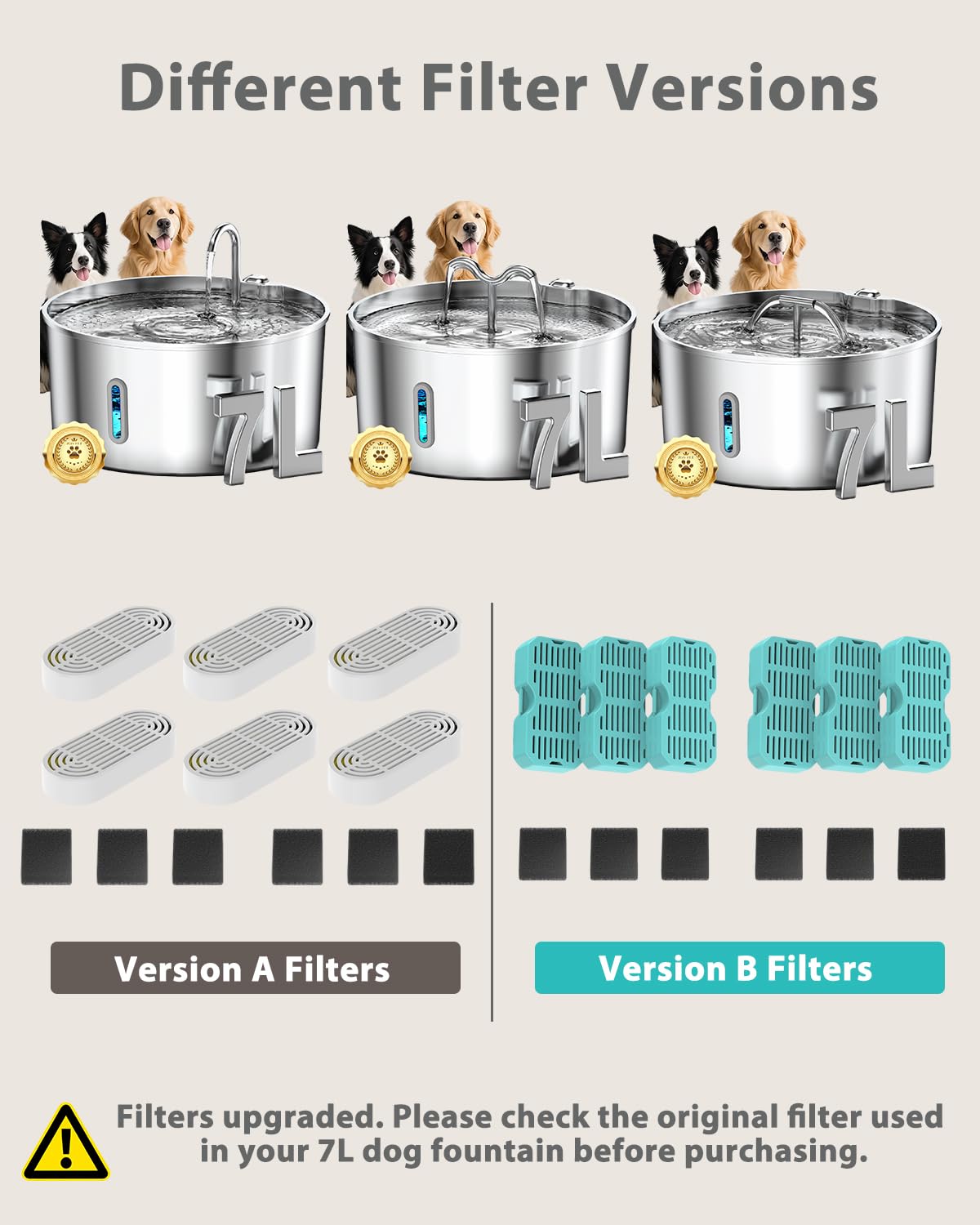 Vekonn filter rinse instruction close-up; prep before installation