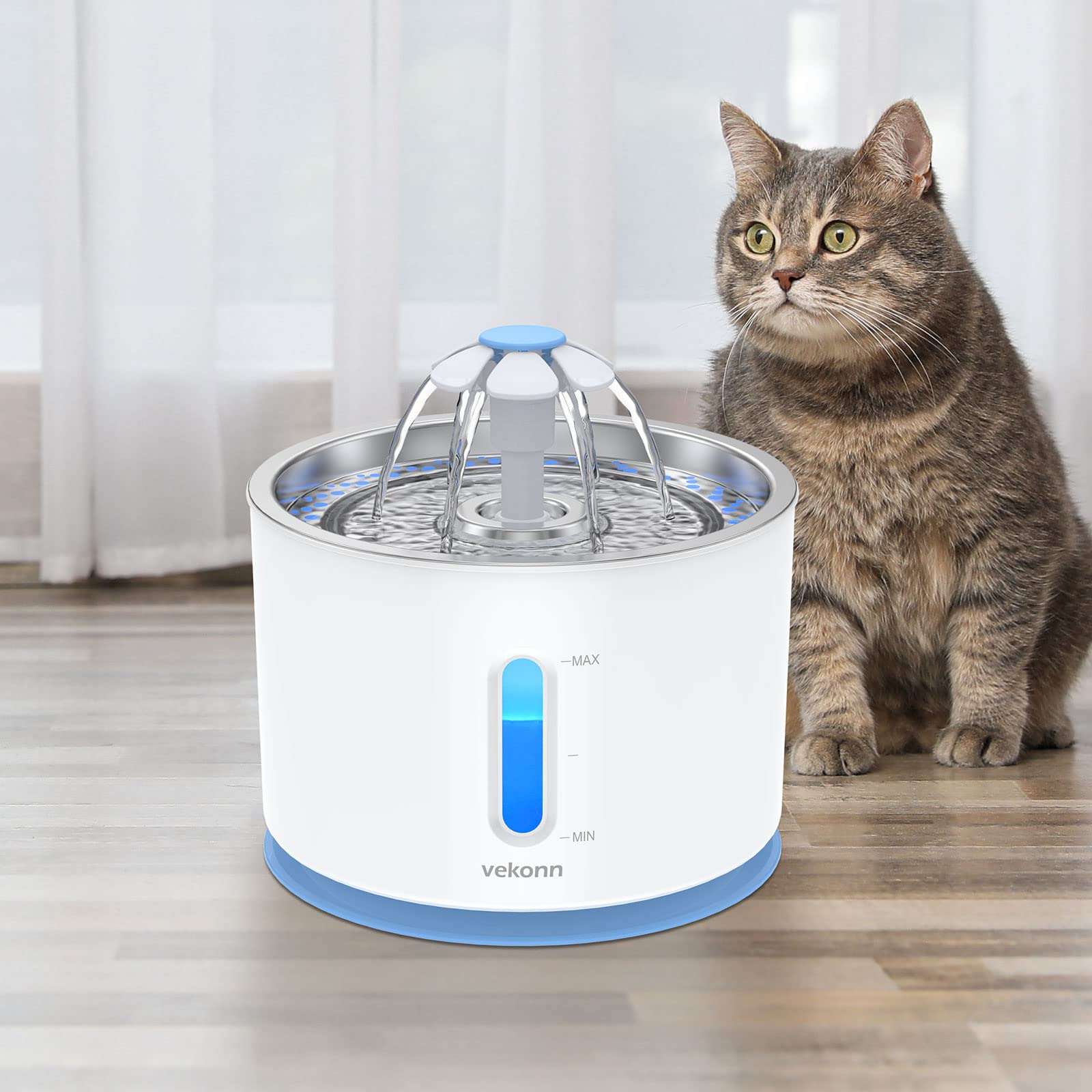 Vekonn replacement reminder—keep water fresh with 2-4 week swaps.