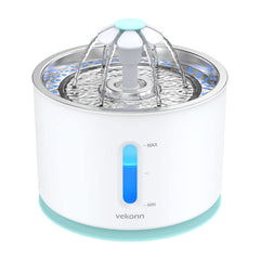 Vekonn water fountain with stainless steel top for durable, hygienic hydration