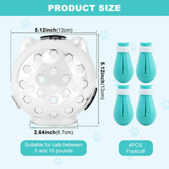 Velarionna cat muzzle adjustable straps for secure, comfortable fit.