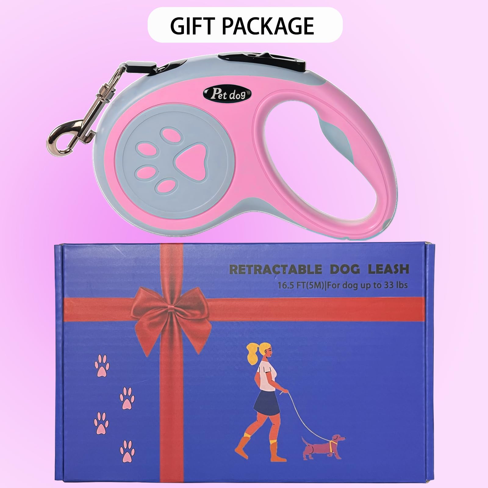 VELIGOOD retractable leash nylon tape closeup highlights durability and smooth retraction.