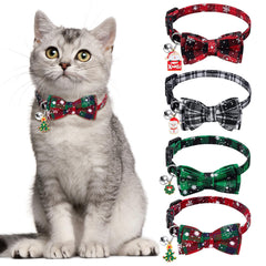 Vellibring Christmas cat collars 4-pack packaging for gifting