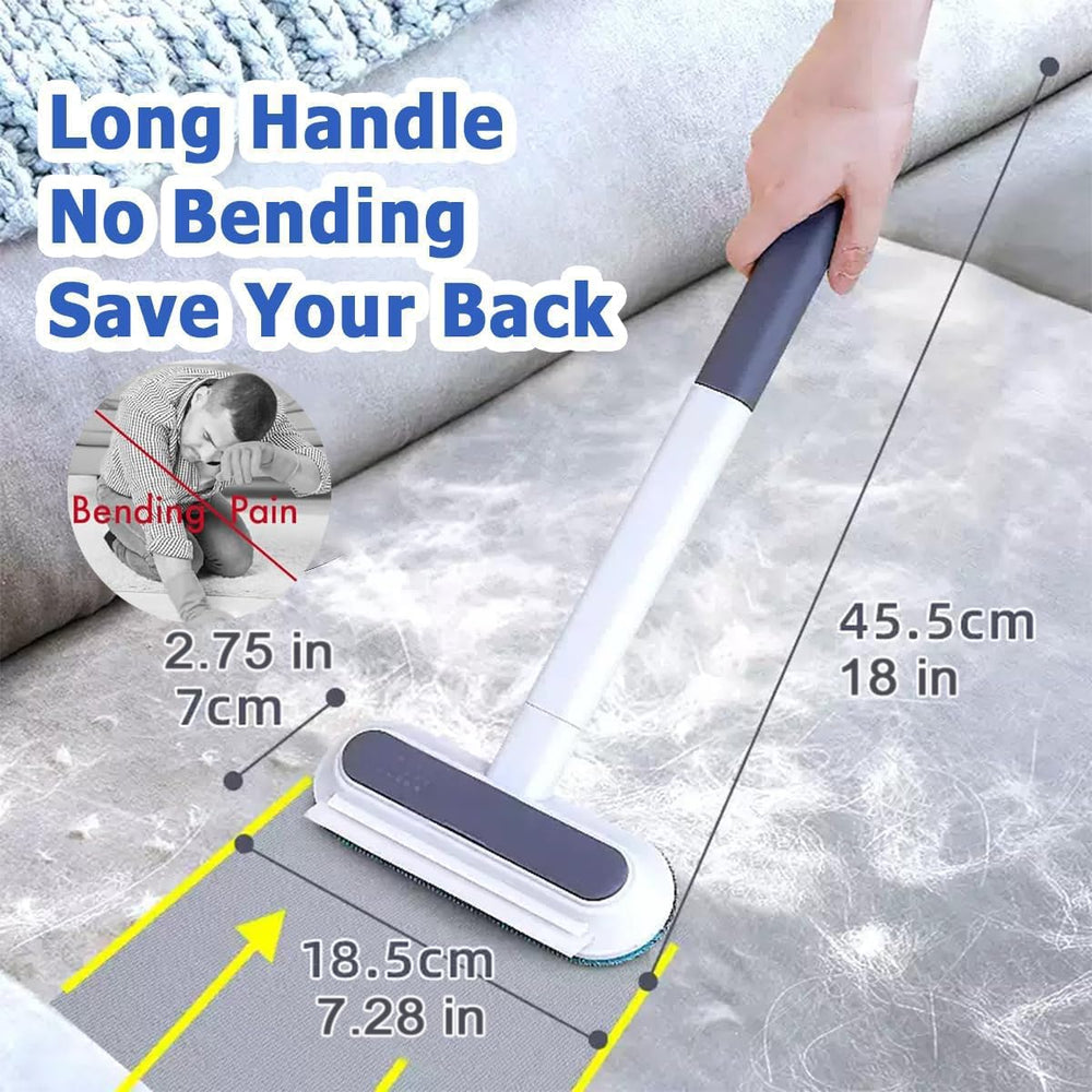 Velthorix hidden soft-brush back for capturing floating pet hairs from fabrics.