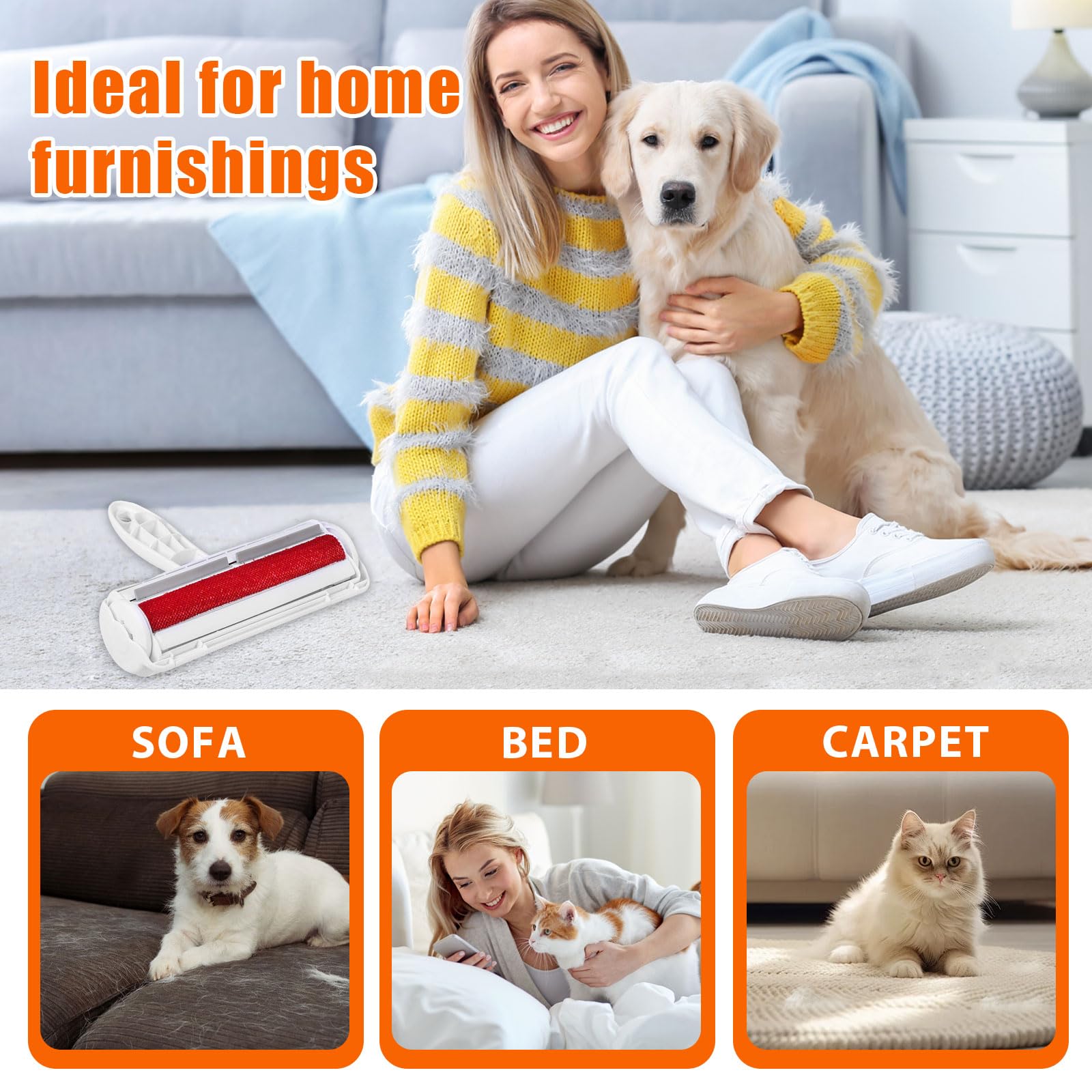 Velupet Zoom clothing hair remover lint roller refreshes outfits without waste