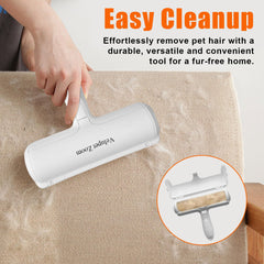 Velupet Zoom reusable hair remover compartment for mess-free disposal after brushing