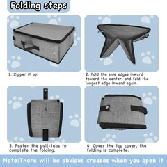 VeluXanipyr travel litter box dual-zip closure traps odors during transit.