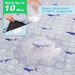 Velvopet anti-slip-bottom pad stays securely in place on floors