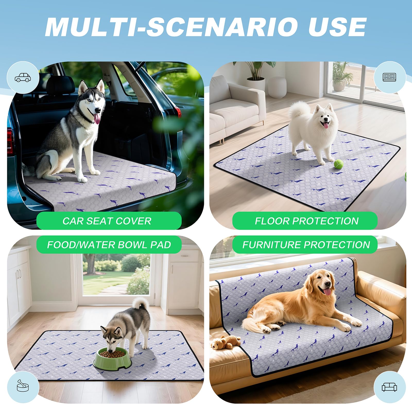 Velvopet travel-use pad convenient for cars and trips
