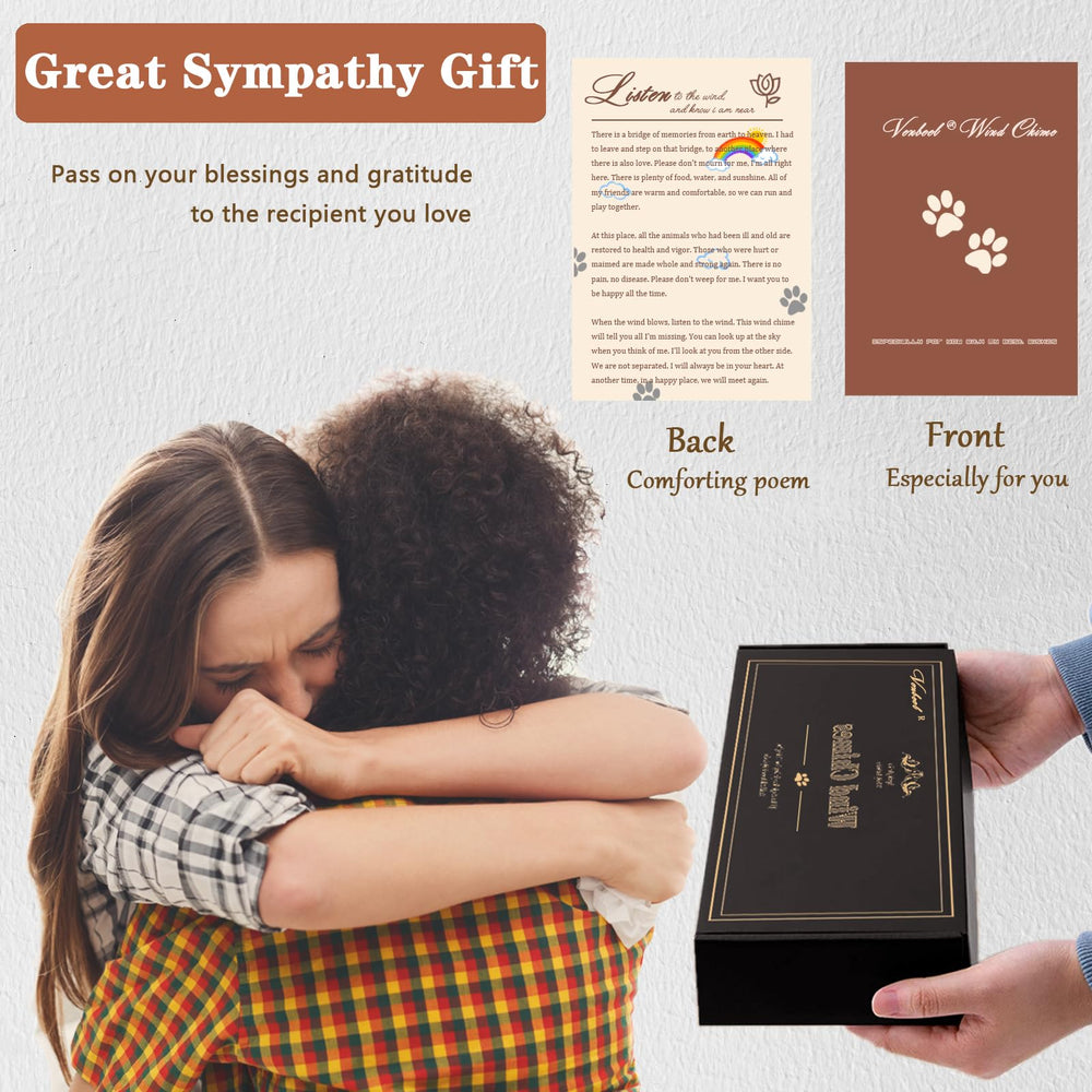 VENBEEL gift box with poem card makes a thoughtful sympathy present