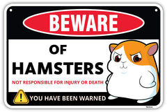 Venicor hamster sign decor front view adds durable wall charm for playful rooms.