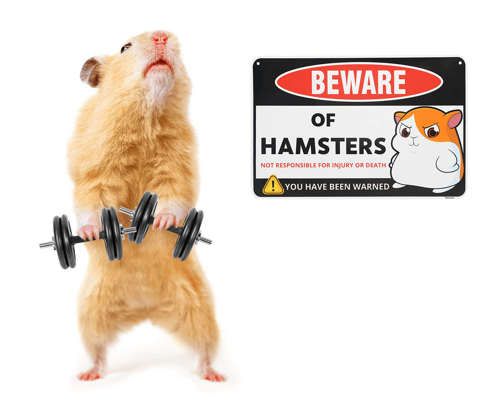 Venicor hamster sign decor indoor-outdoor use suits versatile spaces like patios or halls.