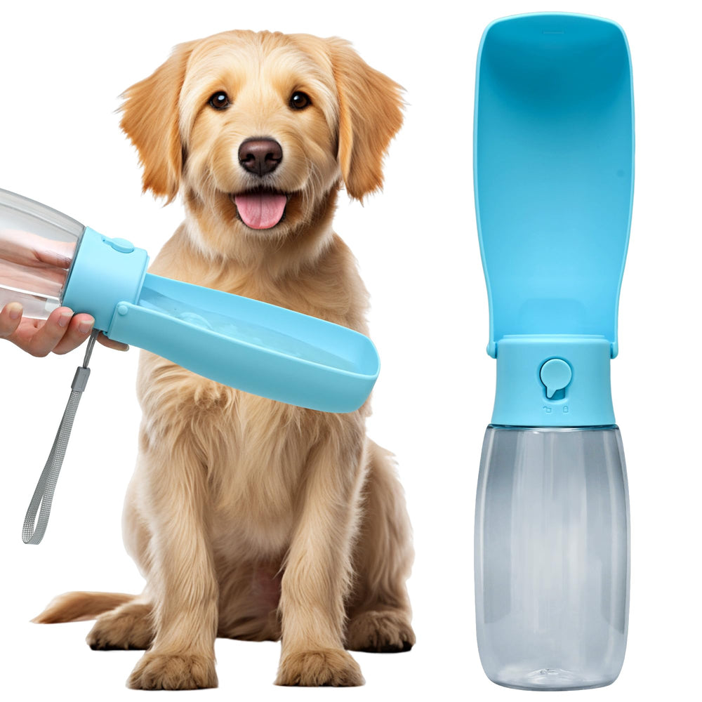 VEPOUYU dog water bottle foldable design enables easy portability on walks