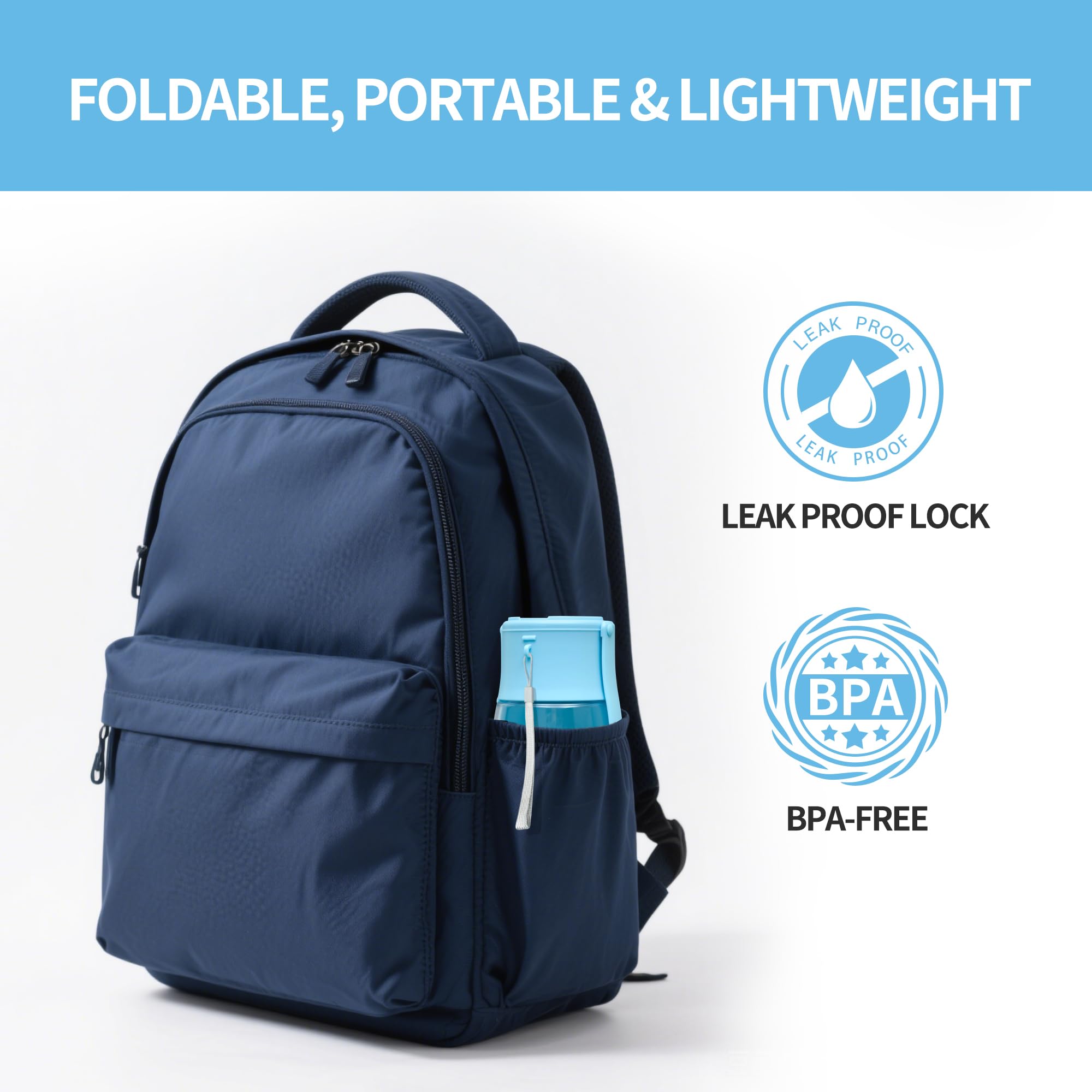 VEPOUYU one-key lock ensures secure closure during travel